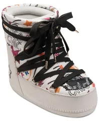 カール ラガーフェルド レディース シューズ ブーツ・レインブーツ KARL LAGERFELD PARIS Womens Pavan Ikonic Moon Boots Soft White Multi ホワイトのサムネイル