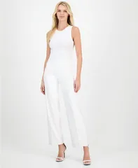 アンクライン レディース ボトムス カジュアルパンツ プチ パンツ Anne Klein Petite HighRise PullOn WideLeg Pants White Dove ホワイト