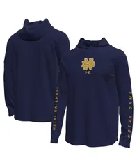 アンダーアーマー メンズ トップス Tシャツ 長袖 Under Armour Mens Navy Notre Dame Fighting Irish Tech Stretch LongSleeve H