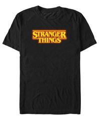 피프스 선 남성 탑스 티셔츠 크루넥 셔츠 Fifth Sun Mens Stranger Things Crewneck Short Sleeve TShirt Black 블랙