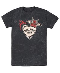 피프스 선 남성 탑스 티셔츠 크루넥 셔츠 Fifth Sun Mens Stranger Things Crewneck TShirt Black 블랙