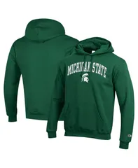 チャンピオン メンズ アウター パーカー・スウェット ロゴ パーカー Champion Mens Green Michigan State Spartans Arch Over Logo Pullover Hoodie Green グリーン