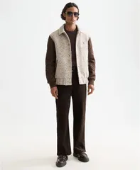 スコッチアンドソーダ メンズ アウター ジャケット・ブルゾン 長袖 ジャケット SCOTCH SODA Mens LongSleeve Varsity Jacket Taupe Melange トープのサムネイル