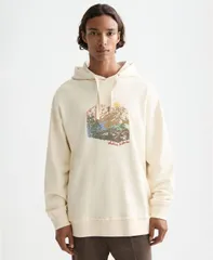 スコッチアンドソーダ メンズ アウター パーカー・スウェット 刺繍 パーカー SCOTCH SODA Mens Loose Fit Embroidered Artwork Hoodie Eggnogのサムネイル