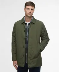 バブアー メンズ アウター ジャケット・ブルゾン 長袖 ジャケット Barbour Mens Wadded Lorden Showerproof LongSleeve Mac Jacket Olive オリーブ
