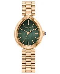 シチズン レディース アクセサリー 腕時計 Tシャツ Citizen Womens EcoDrive Classic Rainell Rose GoldTone Stainless Steel Bra