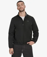 チャンピオン メンズ アウター ジャケット・ブルゾン ジャケット Champion Mens Stand Collar Golf Jacket Black ブラック