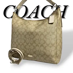 COACH　コーチ　F34910　美品　ショルダーバッグ　トートバッグ　ハンドバッグ　PVC　レザー　シグネチャー　ブラウン　475