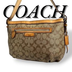 良品 4232 COACH コーチ ミニショルダーバッグ キャンバスシグネチャー 