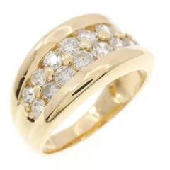 K18YG ダイヤモンド リング 1.08CT