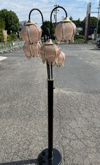 アンティークフロアスタンドライト 花 フラワー ビンテージ【中古/現状
