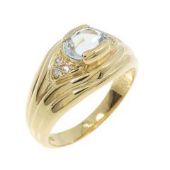 アクアマリン2.19ct ダイヤモンド0.32ct K18/Pt900 リング - メルカリ