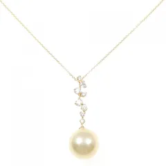 K18YG 白蝶パール ネックレス 11.5mm