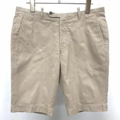 【中古】[印象AB] TOMORROWLAND トゥモローランド テーパードショーツ / ショートパンツ / ハーフパンツ メンズ 48 ベージュ 綿100% ジップフライ 少し薄手 バイカラー 無地のサムネイル
