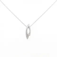 K18WG ダイヤモンド ネックレス 0.15CT