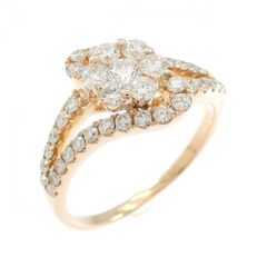 ☆0.8ct☆ハートダイヤモンド✨K18PGマーキースハーフエタニティリング 