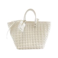 BALENCIAGA バレンシアガ ビストロXS カゴバッグ ホワイト - メルカリ
