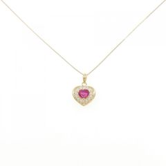 ルビー 0.87ct ダイヤ K18 ペンダントトップ 5.06g 金 18金 - メルカリ