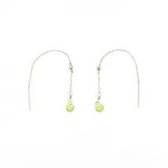 K10YG ペリドット ピアス