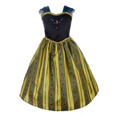 新品 [Dressy Daisy] 幼児 女の子 プリンセス アナ コスチューム 戴冠式 コスプレ 子供 スカート 雪の女王 ドレス ハロウィン 仮装 サイズ 7～8歳