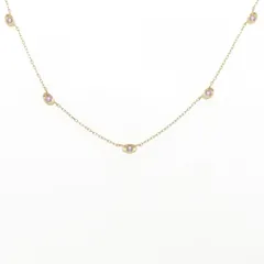 K18YG サファイヤ ネックレス 0.29CT