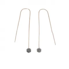 【新品】K10PG ダイヤモンド ピアス 0.30CT