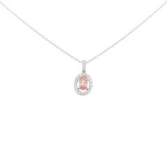 ロードクロサイト0.26ct ダイヤ0.12ct 18wgネックレストップ - メルカリ
