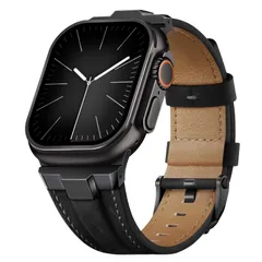 新品 Suitisbest アップルウォッチ バンド 本革 レザー 交換ストラップ Apple Watch Ultra バンド 49mm 46mm 45mm 44mm 42mm 対応 iWatch Ultra3 Ultra2 Ultra 11 10 9 8 7のサムネイル
