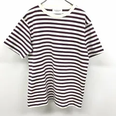 古着 アーバンリサーチ ドアーズ URBAN RESEARCH DOORS Tシャツ ボーダー 半袖 綿100% 38 オフホワイト×ネイビー×レッド 白系×紺×赤 メンズ