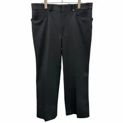 【中古】[印象AB] Munsingwear マンシングウェア パンツ メンズ 92 ブラック 黒 ポリ100% ゴルフ 微起毛 若干厚手 僅かにフレア 無地 ジップフライのサムネイル