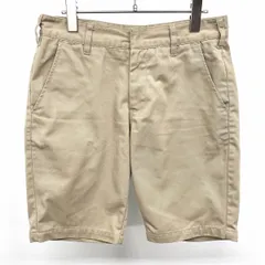 【中古】[印象AB] HARE ハレ テーパードチノショーツ / ショートパンツ / ハーフパンツ レディース M ベージュカーキ ポリ×綿 無地 ジップフライのサムネイル
