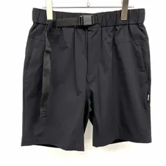 【新品】[印象N] MIZUNO ミズノ テーパードショーツ / ハーフパンツ メンズ M 黒 ポリ100% ジップフライ ウエストにゴムとベルト 撥水 快適モーション設計 無地