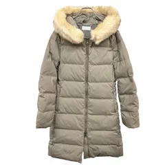 【中古】[印象A] PLST プラステ ダウンコート / パーカー レディース S グレー ポリ×ナイロン(ダウン90%＋フェザー10%) ジップポケット レイヤードカフス(内側はリブカフス) Aライン ファー脱着可 ダブルジップ 無地 長袖のサムネイル