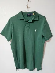 ポロラルフローレン 緑色 半袖 ポロTシャツ M