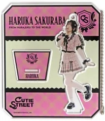 【中古】アクリルスタンド・アクリルパネル 桜庭遥花(CUTIE STREET) メンバー別アクリルスタンド(チェック柄衣装ver.)