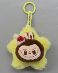 【中古】ぬいぐるみマスコット・ぬいぐるみバッジ LABUBU(イエロー) 「POP MART THE MONSTERS クラシックシリーズ キラキラブラッシュペンダント」