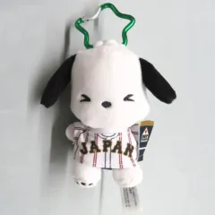 【中古】ぬいぐるみマスコット・ぬいぐるみバッジ ポチャッコ カラビナ付きマスコット 応援ver. 「タイトーくじ 侍ジャパン×サンリオキャラクターズ」 D賞
