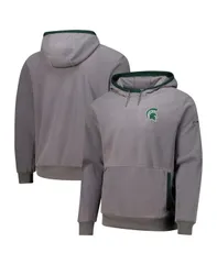 コロンビア メンズ アウター パーカー・スウェット フリース Columbia Mens Gray Michigan State Spartans Flanker Fleece Pullover Hoodie Gray グレー