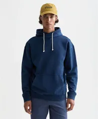 スコッチアンドソーダ メンズ アウター パーカー・スウェット シャツ SCOTCH SODA Mens Worked Outwisted Hooded Sweatshirt Indigo インディゴのサムネイル