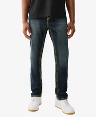 トゥルーレリジョン メンズ ボトムス デニムパンツ ジーンズ True Religion Mens Rocco Super T No Flap Jeans Jackknife dark wash