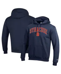 チャンピオン メンズ アウター パーカー・スウェット ロゴ パーカー Champion Mens Navy Syracuse Orange Arch Over Logo Pullover Hoodie Navy ネイビー