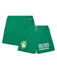 ミッチェルネス メンズ ボトムス ハーフパンツ・ショーツ メッシュ ショートパンツ Mitchell Ness Mens Kelly Green Boston Celtics Hardwood Claのサムネイル