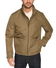 コールハーン メンズ アウター ジャケット・ブルゾン Cole Haan Mens Technical Rain Packable Windbreaker Olive オリーブのサムネイル