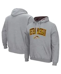 コロシアム メンズ アウター パーカー・スウェット ロゴ Colosseumens Heather Gray Western Michigan Broncos Arch Logo 30 Pullover Hoodie Heather Gray グレー
