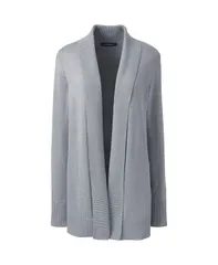 ランズエンド レディース アウター ニット・セーター プラスサイズ セーター コットン カーディガン Lands End Plus Size Cotton Modal Shawl Collar Cardigan Sweater Pewter heather ヘ