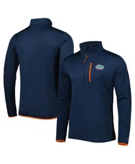 コロンビア メンズ アウター パーカー・スウェット Columbia Mens Navy Florida Gators Park View OmniWick HalfZip Top Navy ネイビー