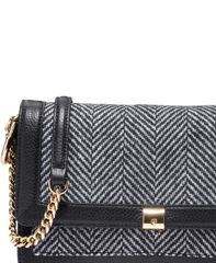 PRADA プラダ ハンドバッグ ツイードバッグ 千鳥柄 ブラック - メルカリ