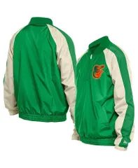 ニューエラ メンズ アウター ジャケット・ブルゾン パーカー ジャケット New Era Mens Kelly Green Baltimore Orioles Ripstop Raglan Quartのサムネイル