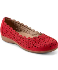 アース レディース シューズ パンプス Earth Womens Bria Casual Flats Red Leather レッドのサムネイル