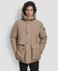ダナ キャラン ニューヨーク メンズ アウター ジャケット・ブルゾン パーカー DKNY Mens Urban Hooded Parka Jacketan タンのサムネイル
